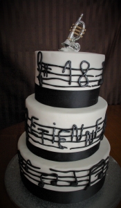 Wedding cake thème musicien